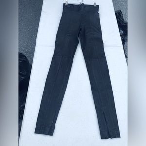 Robert Rodriguez Liquid Leather Pants with ankle zip